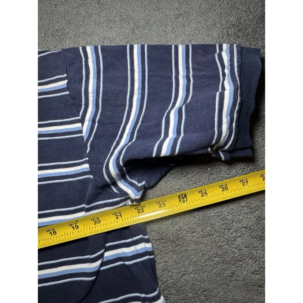 Polo Golf Ralph Lauren Striped Polo Shirt Mens Large Blue Golf Preppy